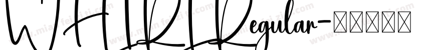 WHIRL Regular字体转换
